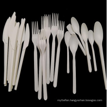 Compostable disposable biodegradable cutlery spoon